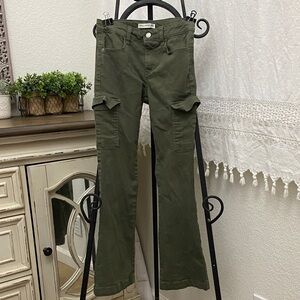 Girls (10) Vanilla Star Olive Cargo Pants
